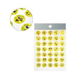 Наклейки-похвала " KWELT " А6 Смайлики, голография