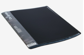 Папка 20 вкладышей А5 Calligrata,карман на корешке, черная 2370960