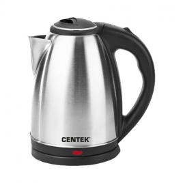 Чайник Centek CT-1068 (матовый) металл 2л, 2000W, хромированная вставка на крышке
