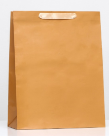 Пакет ламинированный «Крафтовый», L 31 × 40 × 14 см    9494149