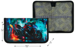 Пенал 1 секция 115*205 лам.карт 30П26 Calligrata мал "Мото" 5493274