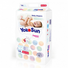 Подгузники YokoSun Comfort L (9-13кг) №54 уп4