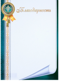 Благодарность "Универсальная" свиток, бумага, А4 4748348