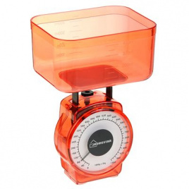 Весы кухонные HOMESTAR HS-3004М, механические, до 1 кг, чаша 0.5 л, красные 1867037