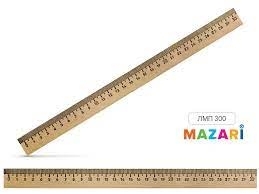 Линейка деревянная 50см ЛМП500