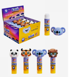 Клей-карандаш PVP 9г Луч ZOO, фигурный колпачок, МИКС 10879323