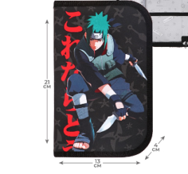 Пенал 1 секция откидные 2 планки 130*210 ткань Calligrata Content мал "Аниме клинок"  10128938