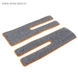 Насадка для плоской швабры с отжимом (на швабру 1723625) 38×12 см, микрофибра, набор 2 шт