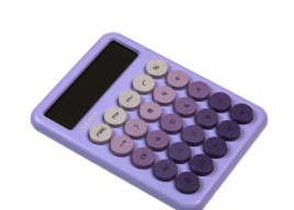 Калькулятор настольный 8 разрядов " deVente " DD-3, 105*145*20мм, сиреневый деграде(Калькулятор наст