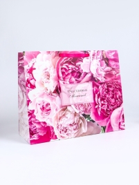 Пакет подарочный горизонтальный «Моменты»,  XL 49 × 40 × 19 см   10688522