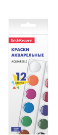 Акварель 12цв мягкий пластик ErichKrause Basic 53447 6780590