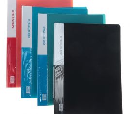 Папка формат А4 с 20 прозрачными файлами  МИКС (штрихкод на штуке)             548665