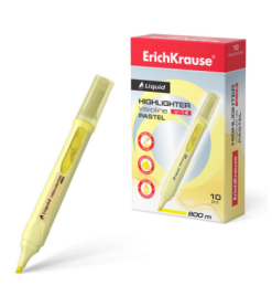 Текстмаркер Visioline V-14 Liquid Pastel желтый 56023 /Erich Krause/