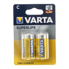 Батарейка солевая Varta SuperLife, C, R14-2BL, 1.5В, блистер, 2 шт. 5217283
