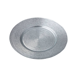 ТАРЕЛКА "MIRACLE" SILVER SHINY 21СМ БЕЗ УПАКОВКИ