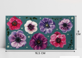 Конверт для денег "Цветы" 16,5 х 8 см   4126352