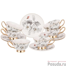 ЧАЙНЫЙ НАБОР LEFARD "РАЙСКИЕ ЯБЛОЧКИ" НА 6 ПЕР. 12 ПР. 200 МЛ (КОР=6НАБ.)