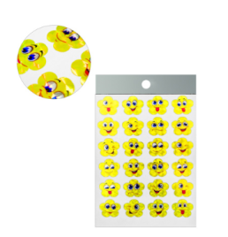 Наклейки-похвала " KWELT " А6 Облачка с мордашками, голография