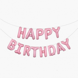 Шар надпись Happy Birthday 17387
