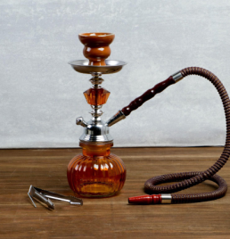 Кальян "Метин", 28 см, 1 трубка, цвет кофейный 840871