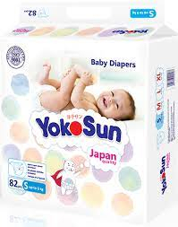 Подгузники YokoSun Comfort S (до 6кг) №82 уп4