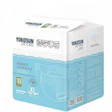 Подгузники на липучках YokoSun для взрослых, XL, 10 шт. уп8