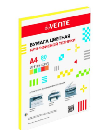 Бумага " deVente " интенсив А4 80г/м 50л желтая