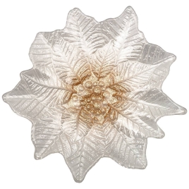 Блюдо "poinsettia" white gold 21см без упаковки