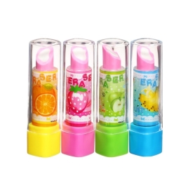 Ластик фигурный Помада МИКС 75*15*15мм 167044